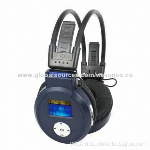 SD Card Reader Wireless Headphone, Supports Memory Card, FM Radio, OEM Orders Welcomed